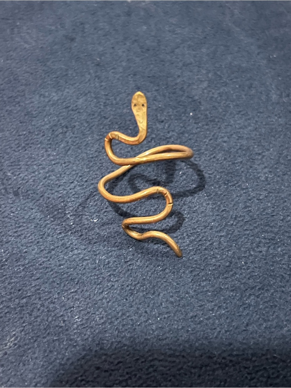 Gold Snake Adjustable Ring